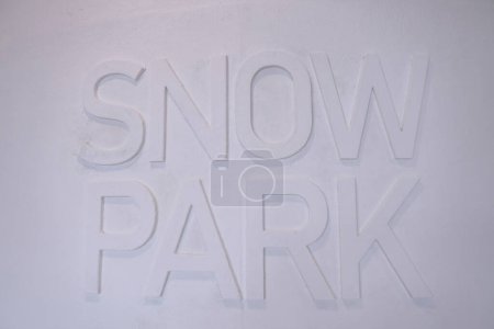 Photo for Snow park text background - Royalty Free Image
