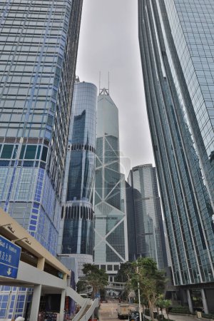 Foto de Dic 2, 2023 - Hong Kong: edificios de oficinas en el centro de Hong Kong - Imagen libre de derechos
