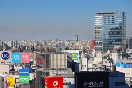 Foto de Nov 30 2023 el paisaje urbano de Shibuya, Tokio Japón - Imagen libre de derechos