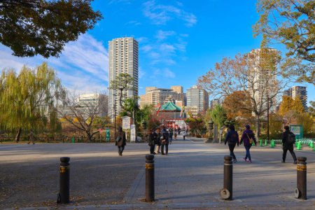 Foto de El benten do templo en ueno park Nov 30 2023 - Imagen libre de derechos