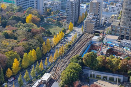 Foto de El paisaje urbano de la Bunkyo ku, Japón Nov 30 2023 - Imagen libre de derechos