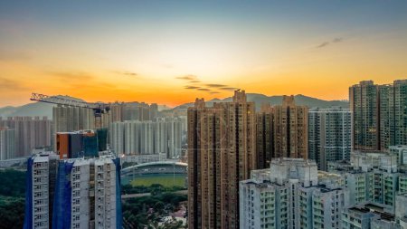 Photo for Dec 23 2023 Tseung Kwan O cityscape, Cityscape with Skyscrapers - Royalty Free Image