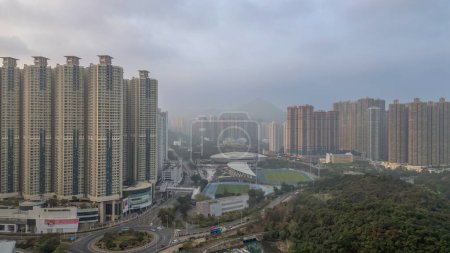 Foto de Muelle Tiu Keng Leng en Hong Kong Jan 1 2024 - Imagen libre de derechos