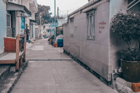 Photo for An alley street at the tai O village Dec 30 2023 - Royalty Free Image