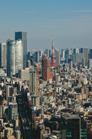 Téléchargez les photos : La vue sur la ville de Tokyo avec tour de Tokyo, 29 nov. 2023 - en image libre de droit