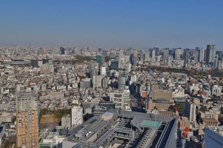 Téléchargez les photos : 29 nov. 2023 Un paysage urbain panoramique à Tokyo, Japon - en image libre de droit