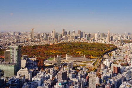 Foto de Nov 29 2023 un paisaje urbano de tokyo shinjyuku shibuya meguro - Imagen libre de derechos