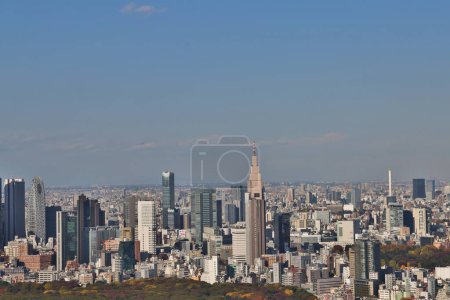 Photo for Nov 29 2023 Modern High Rise Buildings and City Lights Reflecting - Royalty Free Image