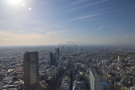 Foto de 29 nov 2023 vista de Shibuya, Tokio, Japón. Tomado del cielo de Shibuya - Imagen libre de derechos