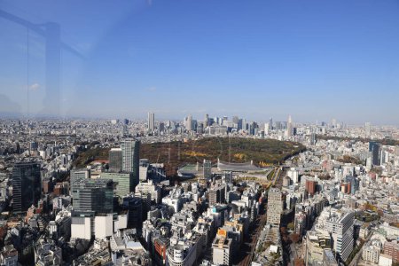 Téléchargez les photos : 29 nov. 2023 Tokyo skyline vue du ciel de Shibuya - en image libre de droit