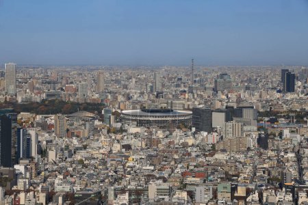 Téléchargez les photos : 29 nov. 2023 Paysage de tokyo skyline de la ville en vue aérienne - en image libre de droit