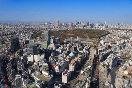 Photo for Skyline of Tokyo from Shibuya Sky, Tokyo, Japan Nov 29 2023 - Royalty Free Image
