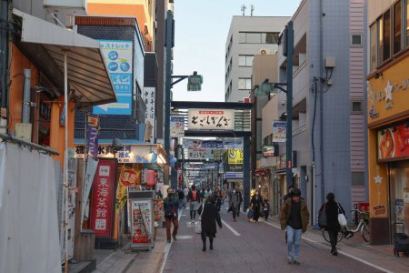 Téléchargez les photos : Paysage de la rue commerçante Togoshi Ginza, Japon Nov 29 2023 - en image libre de droit