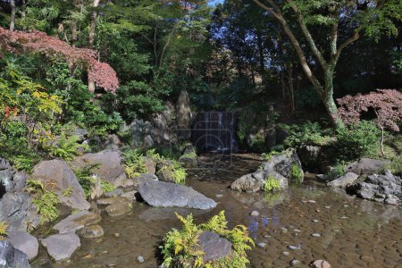 Téléchargez les photos : 29 nov. 2023 cascade au jardin Koishikawa Korakuen, Japon - en image libre de droit