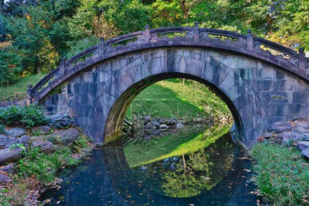 Photo for Nov 29 2023 Tsutenkyo Bridge Koishikawa Koraku en Gardens, Tokyo, Japan - Royalty Free Image