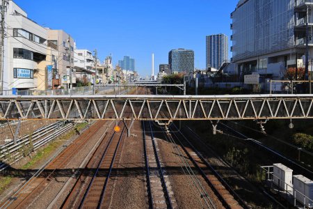 Téléchargez les photos : 29 nov. 2023 Un paysage urbain métropolitain moderne avec gratte-ciel, Japon - en image libre de droit