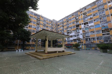 Photo for Plaza park at Tai Hang Sai Estate Jan 7 2024 - Royalty Free Image