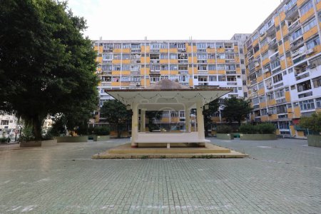 Photo for Plaza park at Tai Hang Sai Estate Jan 7 2024 - Royalty Free Image