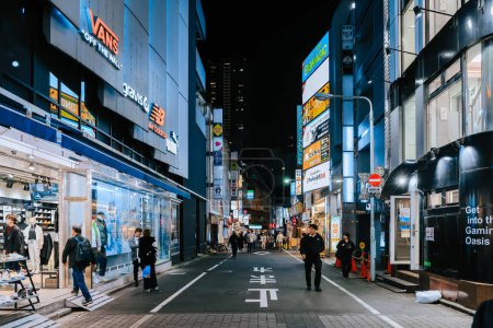 Photo for Night Ikebukuro district of Tokyo, Japan Nov 28 2023 - Royalty Free Image