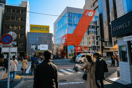 Photo for Tokyo Takeshita Dori street scene in Harajuku Nov 28 2023 - Royalty Free Image