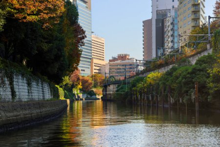 Téléchargez les photos : 27 nov. 2023 le canal avec la ville suidobashi, Japon - en image libre de droit