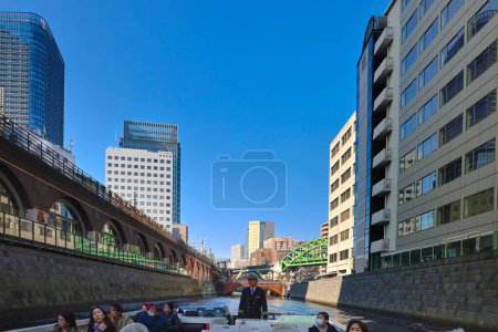 Téléchargez les photos : 27 nov. 2023 Vue de la rivière Tokyo Kanda et de la gare Manseibashi - en image libre de droit