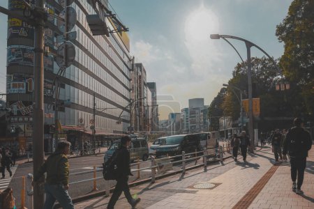 Photo for Ueno district view from the Ueno train station Nov 27 2023 - Royalty Free Image