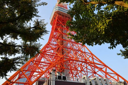 Foto de La vista de la estructura de la Torre de Tokio en Japón. Nov 27 2023 - Imagen libre de derechos
