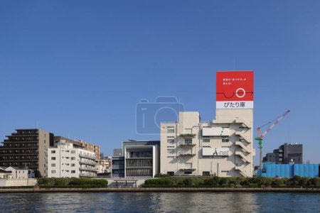 Photo for Nov 27 2023 Tokyo Cityscape with Sumida river in Tokyo, Japan - Royalty Free Image