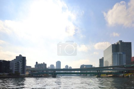 Téléchargez les photos : 27 nov. 2023 le paysage du pont Sumidagawa-Ohashi - en image libre de droit