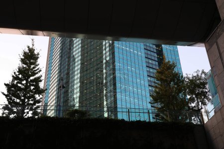 Photo for The Urban structure with building, reflection, Japan Nov 27 2023 - Royalty Free Image