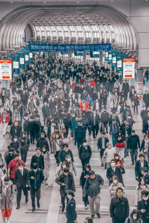 Photo for Interior of people at Shinagawa Station Japan Nov 27 2023 - Royalty Free Image