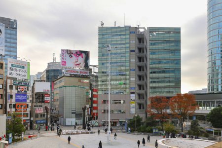 Photo for The scenery in front of Gotanda Station. Nov 27 2023 - Royalty Free Image