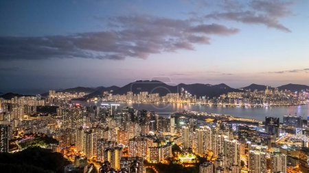 Téléchargez les photos : 14 janv. 2021 le paysage de l'est de Kowloon, hk - en image libre de droit