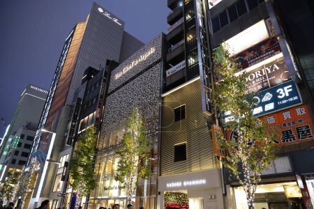 Téléchargez les photos : Quartier des affaires du centre-ville de Ginza 26 nov. 2023 - en image libre de droit