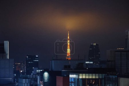 Photo for Central Tokyo and the iconic Tokyo tower, Nov 26 2023 - Royalty Free Image