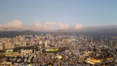 Téléchargez les photos : 20 janv. 2024 un paysage urbain de Kowloon Tong, quartier résidentiel - en image libre de droit