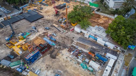 Photo for Jan 20 2024 View of a Construction Site at fanling. hk - Royalty Free Image
