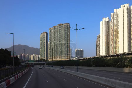 Photo for The landscape of North Lantau Highway, hk Nov 25 2023 - Royalty Free Image