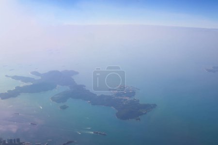 Foto de El paisaje marino de la isla de Lamma, hong kong Nov 25 2023 - Imagen libre de derechos
