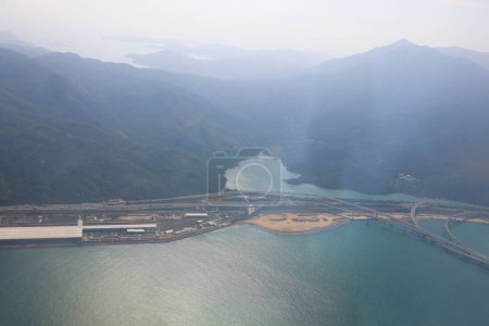 Photo for Cityscape of Tung Chung Bay in Hong Kong Nov 25 2023 - Royalty Free Image