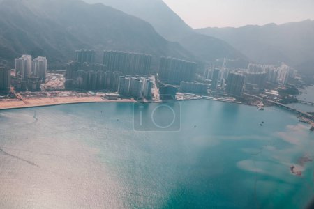 Photo for Cityscape of Tung Chung Bay in Hong Kong Nov 25 2023 - Royalty Free Image