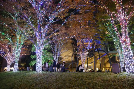 Foto de Iluminación de invierno en Tokio cerca de Roppongi Hills Nov 25 2023 - Imagen libre de derechos