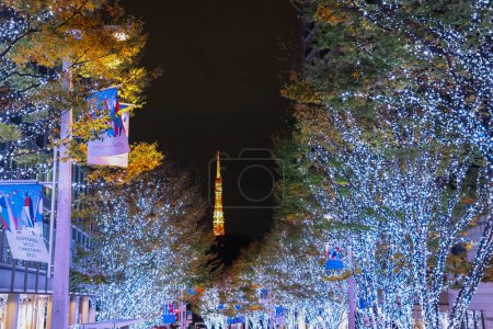 Photo for A Japan Tokyo Roppongi, Illuminated Christmas approaches Nov 25 2023 - Royalty Free Image