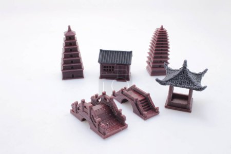 Foto de Modelo del casco antiguo, la escala de la arquitectura china - Imagen libre de derechos