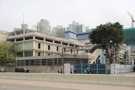 Foto de Cheung Sha Wan Abattoir en Hong Kong 22 de marzo 2015 - Imagen libre de derechos
