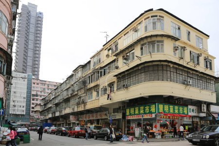 Foto de Viejo apartamento en sham shui po, hk marzo 22 2015 - Imagen libre de derechos