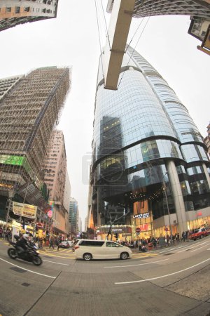 Foto de Vista de la ciudad de Hong Kong, 7 de marzo de 2015 - Imagen libre de derechos