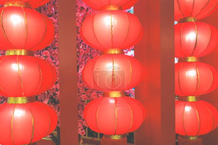 Foto de Feb 9 2024 Linternas chinas en el Festival de Año Nuevo Chino Febrero. - Imagen libre de derechos