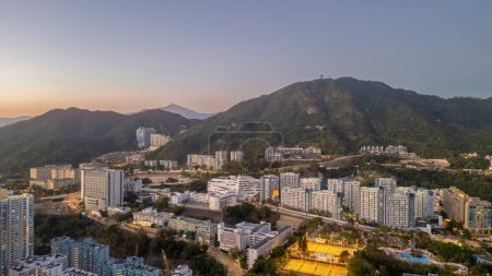 Téléchargez les photos : Le paysage de Beacon Hill, hong kong Jan 20 2024 - en image libre de droit